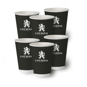 Gobelets en carton Café Royal 15 cl - Lot de 50