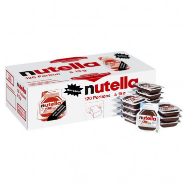 Barquette Nutella individuelle 15g Mini portion - Carton de 120 barquettes