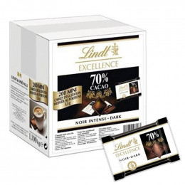 Carton Mini chocolats Lindt Excellence Noir 70% cacao - 200 chocolats - 1,1 Kg