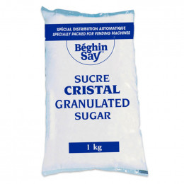 Sucre en Poudre Cristal Béghin-Say pour Distributeur Automatique - 12 paquets - 12 Kg