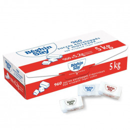 Petit Sucre Beghin-Say - 2 Morceaux de Sucre Enveloppés - 960 Pièces - 5 kg
