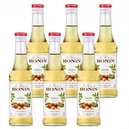 Sirop Monin Saveur Noisette - 6 bouteilles de 25cl