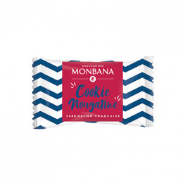Mini Cookie Monbana Nougatine Pépites Chocolat - 200 cookies emballés individuellement