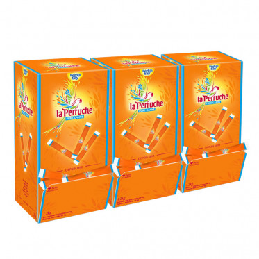 Bûchettes de sucre roux Béghin-Say La Perruche - 300 buchettes - 1,2 kg