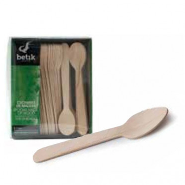 Cuillère en bois 11 cm - Par 100