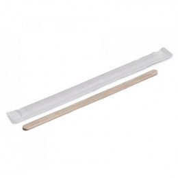 Spatule en bois - Touillette 140 mm - Boite de 500 spatules emballées individuellement