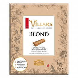 Tablette de chocolat noir 72% de cacao Bio et Equitable - Villars - 80 gr
