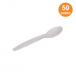 Cuillère Compostable en Maïs 12,5 cm - 50 cuillères