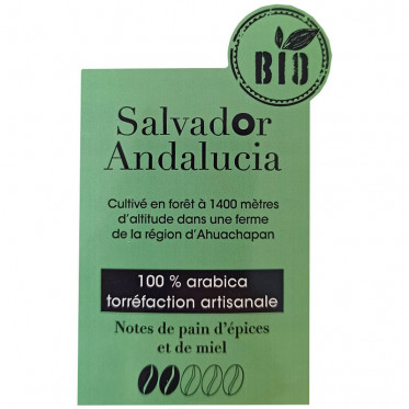 Café de Spécialité en Grains Bio Café Voisin Salvador Andalucia - 1 Kg