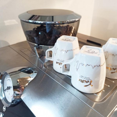 Tasse à café expresso en porcelaine + sous tasse - Voisin - par 6