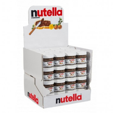 Nutella Pate à tartiner - Mini pot en verre - 64x 25g