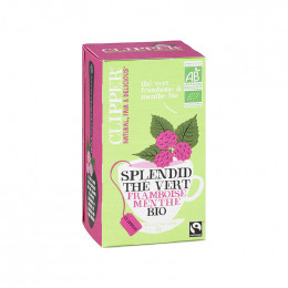 Thé Vert Bio Clipper Framboise Menthe - 20 sachets