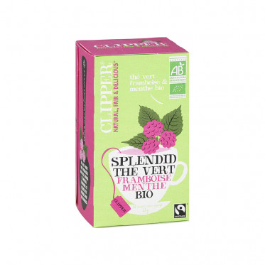 Thé Vert Bio Clipper Framboise Menthe - 20 sachets
