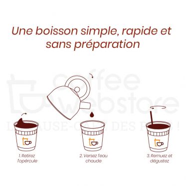 Gobelet Pré-dosé Café Noir  - 180 boissons