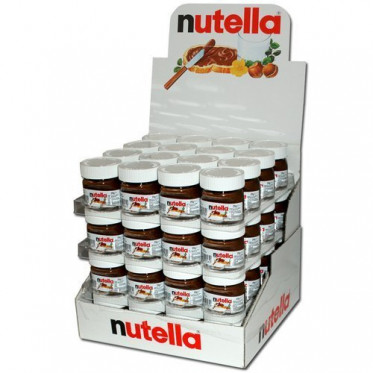 Nutella Pate à tartiner - Mini pot en verre - 64x 25g
