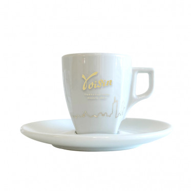Tasse à café expresso en porcelaine + sous tasse - Voisin - par 6