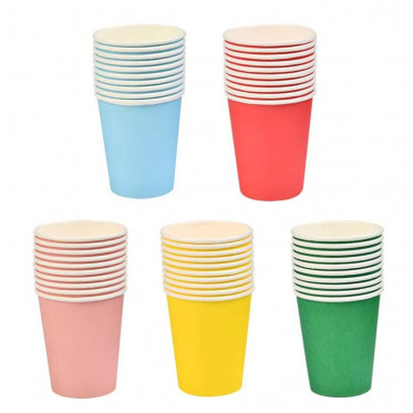 Gobelet en carton 20 cl mutlicolor - par 50