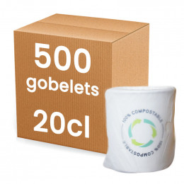 Gobelet en carton Emballage Individuel 20 cl - par 500