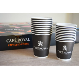 Gobelet carton 10 cl - Café Royal - 50 gobelets