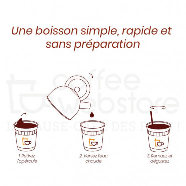 Gobelet Pré-dosé Premium Nescafe Americano - 12 boissons