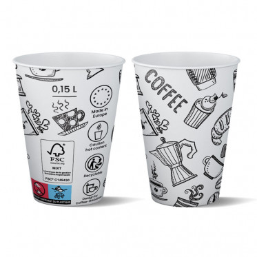 Gobelet en carton pour Distributeur Automatique 15 cl - par 100