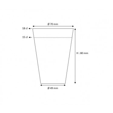Gobelet en carton pour Distributeur Automatique 15 cl - par 100