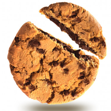 Maxi Cookie Coeur fondant Gianduja et Chocolat Lait - Falcone - Carton de 40 pièces