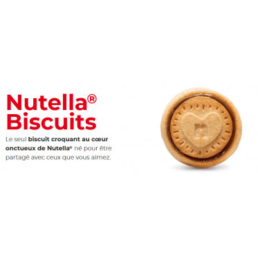 Biscuit Nutella Ferrero - Tube de 12 biscuits