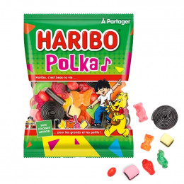 Bonbon Haribo Polka 120 gr - 30 paquets