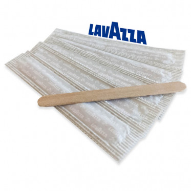 Touillette Lavazza (spatule) en Plastique 95 mm emballage individuel - par 50