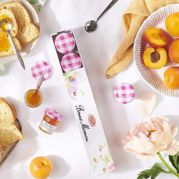 Confiture Abricot Bonne Maman 30 gr - 15 mini pots en verre