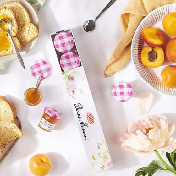 Confiture Bonne Maman - Mini pot en verre de confiture d'Abricot - 15x 30g