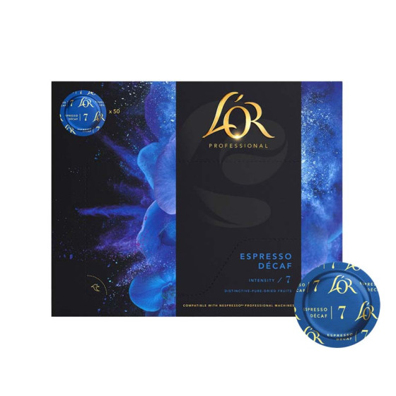 Capsule Nespresso Pro Compatible L'Or Décaf - 50 capsules
