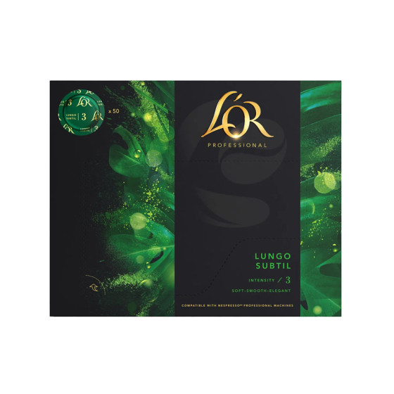 Cápsula Nespresso Pro Compatible L'Or Lungo Subtil - 50 cápsulas