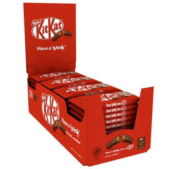 Barre KitKat au chocolat - Boite de 36 KitKat