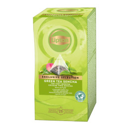 Thé Vert Lipton Exclusive Sélection Sencha - 25 sachets pyramide
