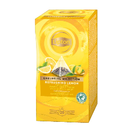 Thé Noir Lipton Exclusive Sélection Citron - 6 boites - 150 sachets pyramide