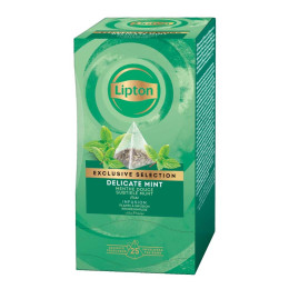 Infusion Lipton Exclusive Sélection Menthe Douce - 25 sachets pyramide