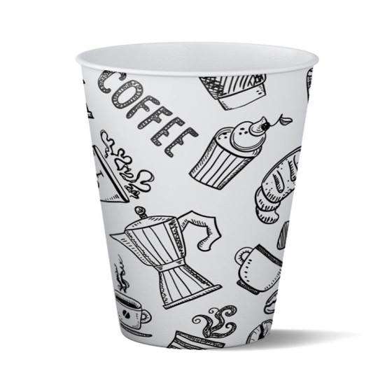 Gobelet carton 10 cl (4oz) Graffiti - 100 gobelets