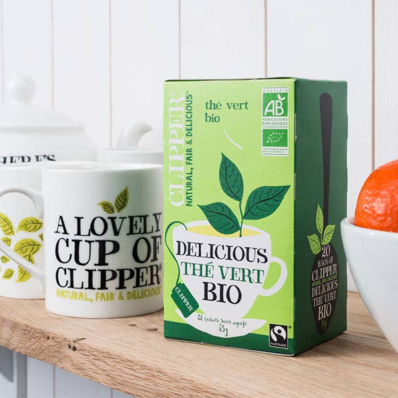 Thé Vert Bio Clipper Vert Nature - 20 sachets