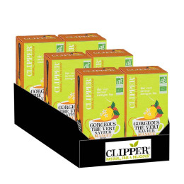 Thé Vert Bio Clipper Mangue - 6 boites - 120 sachets