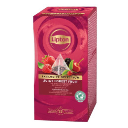 Thé Noir Lipton Exclusive Sélection Fruits Rouges - 6 boites - 150 sachets pyramide