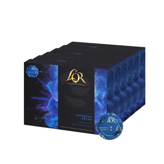 Capsule Nespresso Pro Compatible L'Or Suprême Décaf - 6 boites - 300 capsules