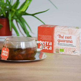 Thé Vert Bio Terra Ética Guarana Citronnelle Sri Lanka - 20 sachets