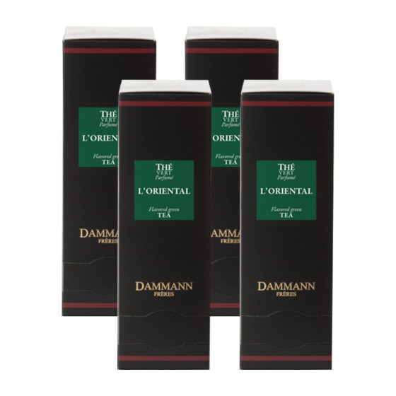 Thé Vert Dammann Frères L'Oriental - 4 boites - 96 sachets Cristal
