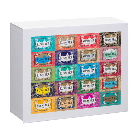 Coffret de Thés et Infusion Bio Kusmi Tea Séléction 9 variétés - 100 sachets