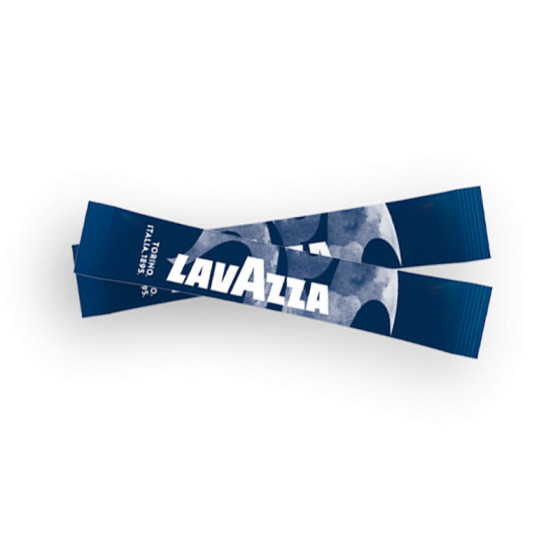 Sucre blanc Lavazza - Boîte distributrice bleue 200 bûchettes