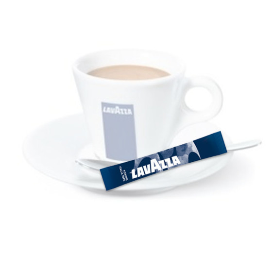 Sucre blanc Lavazza - Boîte distributrice bleue 200 bûchettes