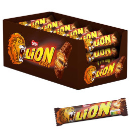 Barre Lion chocolat et caramel - Boite de 24 Lion