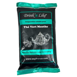 Thé Instantané Distributeur Automatique Drink'n Like Thé Vert Menthe - 1 Kg